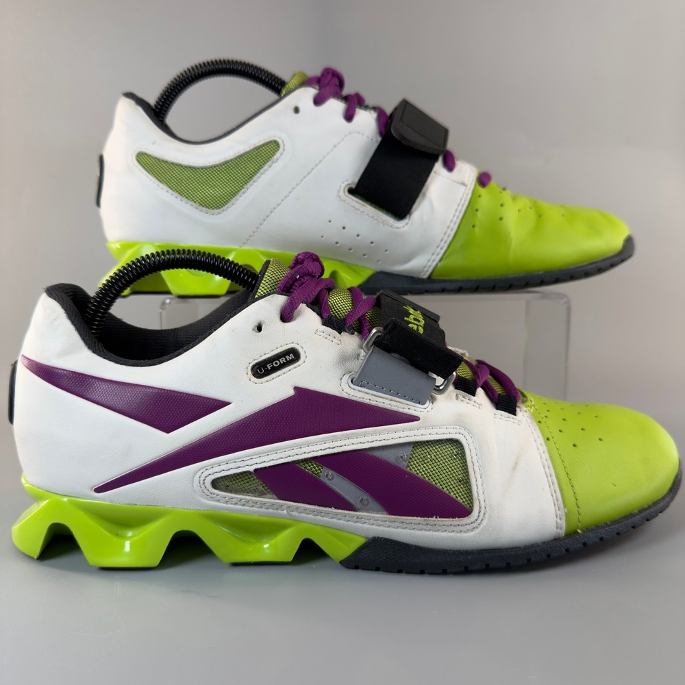 Reebok Crossfit U Form Womens 11 Weightlifting Shoe Lace Strap Training Sneakers